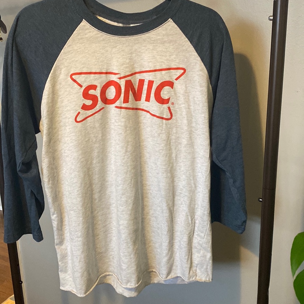 Sonic (restaurant) 3/4 sleeve tshirt by next level apparel